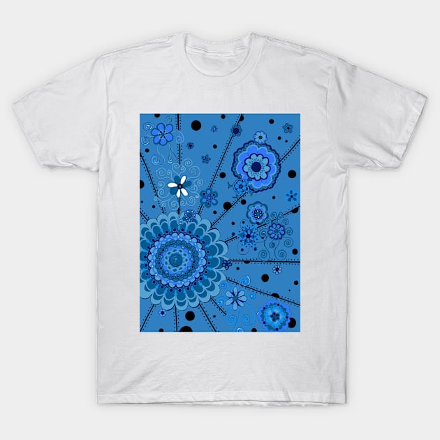 Mandala -- BLUUUUUUE T-Shirt by CTWuellner